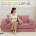 COMAX Futon Sofa Bed, Convertible Folding Sofa Bed, Boneless Couch Loveseat - Image 3