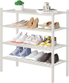 ROMGUAR CRAFT 4 Tier Bamboo Shoe Rack by ROMGUAR+CRAFT