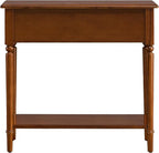 Leick Home Coastal Console Table, Solid Wood, - Image 6