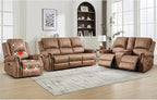 EBELLO Faux Leather Power Recliner Sofa Furniture Set, Included Electric - Image 8
