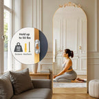 MISSDAY Vintage Baroque Full Length Mirror, Full Metal Frame Stand Up Retro - Image 7