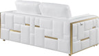 Blackjack Furniture Catania Modern Top Grain Italian Leather Sofa Set - Image 12