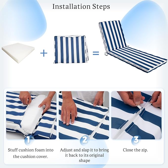 Chaise Lounge Cushions Outdoor - Image 5