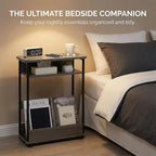 Narrow Side Table, 3-Tier Slim End Table - Image 6