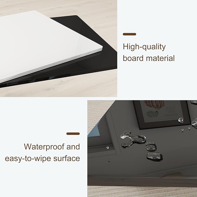 39" High Gloss Wood Coffee Table - Image 6