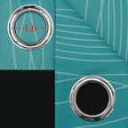 Teal and Grayish White Ombre Blackout Curtains - Image 7