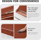 MIULEE Burnt Orange Outdoor Seat Cushion 24x24 Inch Waterproof & 3 Year Fade - Image 7