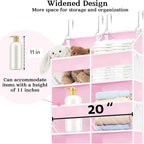Ofiray-home Pink Over The Door Organizer 5 Tiers, Extra Large Behind Door - Image 4