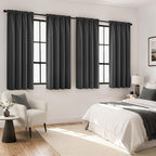 MIULEE 4 Panels Set Grey Blackout Curtains 63 Inch Length Bedroom | Thermal by MIULEE