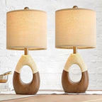 OYEARS Boho Table Lamps Bedroom Living Room Set 2, Suitable - Image 5