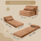 Tiita Convertible Folding Sofa Bed Single Size - Image 2