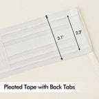 MIULEE Birch Back Tab Blackout Curtains 52x102 Inch Long 2 Panels Set | Rod - Image 4