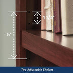 Sauder Miscellaneous Storage 3-Shelf Bookcase/ Book shelf, Select Cherry finish - Image 6
