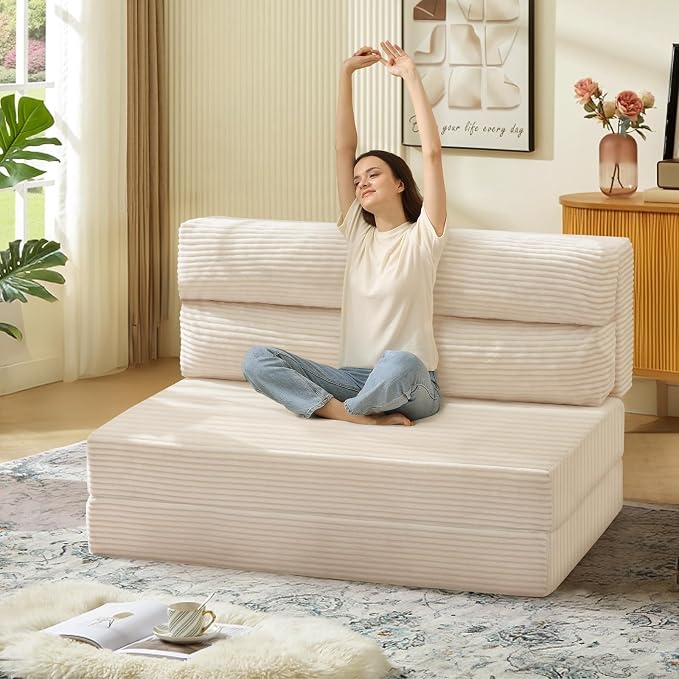 JUIKURY Folding Sofa Bed, Convertible Sleeper Chair by Unknown