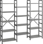 SUPERJARE Triple Bookshelf, Bookcase by SUPERJARE