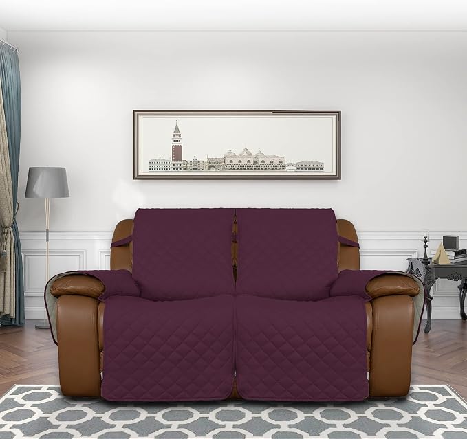 Easy-Going Oversized Loveseat Recliner Cover, Reversible Couch Cover - Image 2