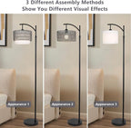eyassi Floor Lamps for Living Room, Arc Standing Lamp - Image 7