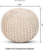 REDEARTH Round Pouf Ottoman - Image 3