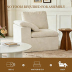ANONER Modular Sectional Sofa, L-Shaped Modern Cloud Couch Chair, Comfy - Image 3