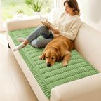 Couch Cover for Dogs, Washable Non Slip Plush Flannel Sofa Protector | Thick - Image 2