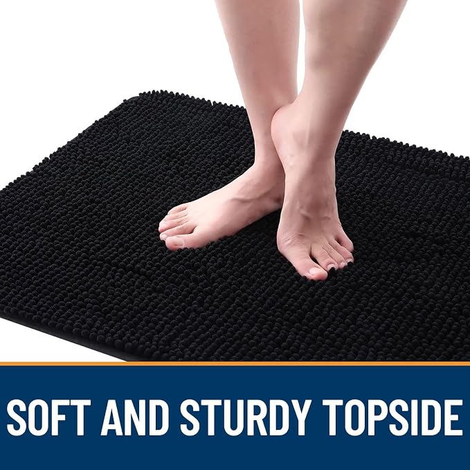 OLANLY Dog Door Mat for Muddy Paws 40x32, Super Absorbent Chenille Mud Mat | - Image 4