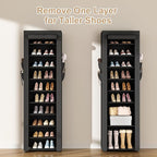 ROJASOP Shoe Rack with Covers 10 Tier Large Shoe Organizer Tall Shoe Closet - Image 6