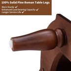 Solid Wood Retro Curved Console Table - Image 7