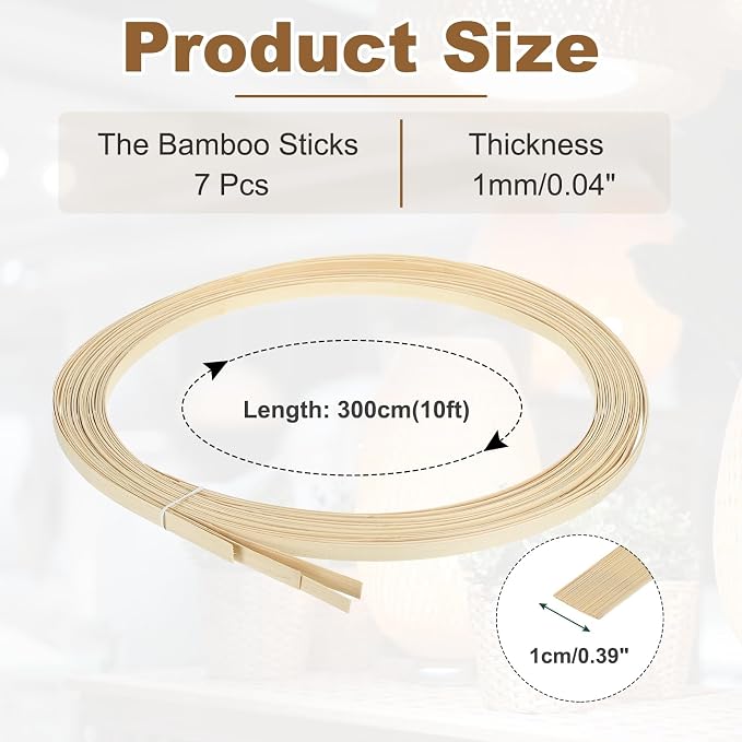 MECCANIXITY 7 Rolls Bamboo Strips - Image 2