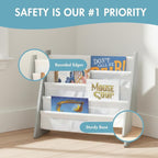 Humble Crew Kids Bookshelf, 4-Tier Front-Facing Book Display Organizer - Image 6