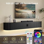 80" Floating TV Stand with Power Outlet - Image 8