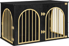 Hzuaneri 39.4" Wooden Dog Crate Furniture, Indoor Dog Kennel Dogs Cage - Image 9