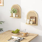 Arched Rattan Wall Shelf - Image 5