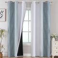 Stone Blue and Greyish White Blackout Curtains by ESTELARTEXTILER