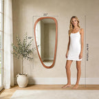 WallBeyond Asymmetrical Mirror, Irregular Mirror Full Length, Boho Wall Mirrors - Image 5