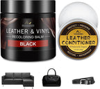 Leather Recoloring Balm with 100ml Mink Oil, Car Seats, Dye & Restorer by SHABEIBEI