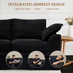 Upgrade Boneless Couch with Storage, Extra Deep&High Seat Modular Sectional - Image 7
