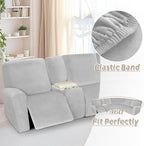 Arfntevss Sectional Recliner Couch Covers Velvet Washable Corner Sectional Sofa - Image 5