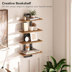 HOOBRO Floating Shelves, 15 Inch Wall Shelf Set of 2, Wall Mounted Storage - Image 7