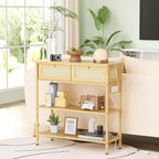 Entryway Table Sofa Console Table, Bamboo Small Entry Way Table - Image 6