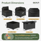 Aoxun 8 Piece Patio Furniture Set - Image 2