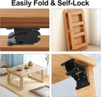 Self Locking Hinges Furniture Table Legs Locking Brackets, 90 Degree Folding - Image 4