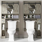 Vabches Over The Toilet Storage Cabinet, Farmhouse Storage Cabinet Over Toilet - Image 3