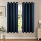 Joydeco Blackout Curtains 63 Inch Length 2 Panels Set, Thermal Insulated Long by JOYDECO