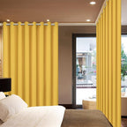 Yakamok Mustard Yellow Room Darkening Curtains 84 inch Sliding Door Drapes | 1 - Image 2