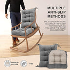 Lokex Rocking Chair Cushion Only, Tufted Non-Slip Comfortable Rocking Chair - Image 6