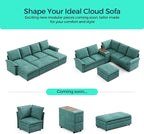 LINSY HOME Chaise Modular for Sectional Sofa, Cloud Sofa Lounge - Image 7