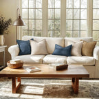 MIULEE Decorative Lumbar Throw Pillow Covers 14x22 Inch Blue 2 Pack | Boho - Image 3
