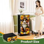 Dresser for Bedroom Calico Cat Surrounded by Bright Sunflowers Daisies Garden - Image 3