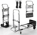 White Convertible Hand Truck Dolly Cart by NEBICALS