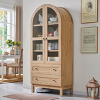 IFGET 71" Tall Arched Kitchen Pantry, Modern Farmhouse Wood Kitchens Storage - Image 3